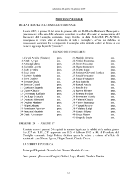 Verbale - Comune di Vicenza