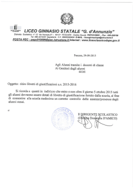 f“ LICEO GINNASIO STA TALE “G. d`Annunzio”