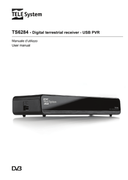 Manuale decoder TS6284 Manuale prodotto cod.