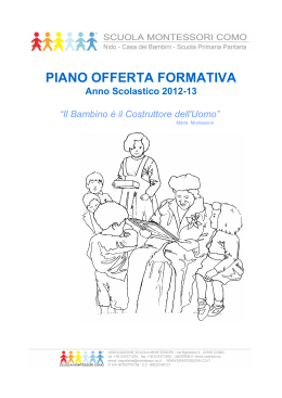 PIANO OFFERTA FORMATIVA Anno Scolastico 2012-13