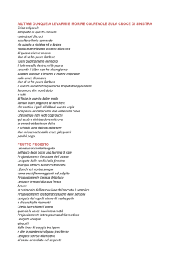 AIUTAMI DUNQUE A LEVARMI E MORIRE COLPEVOLE SULA