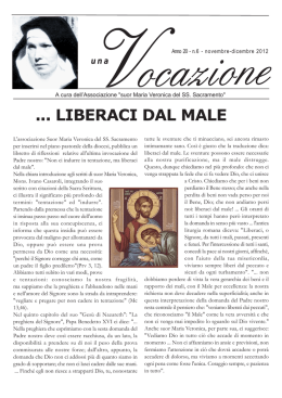 Dicembre 2012 - Associazione Suor Veronica