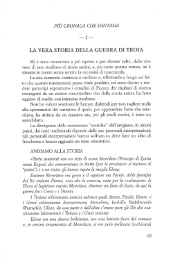 La vera storia della guerra di Troia antonino