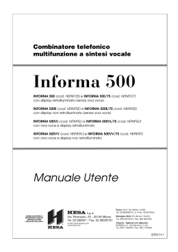 Informa 500 - Gubert System