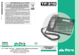 Telefono Elettronico con CLIP TF315