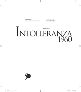 intolleranza 1960 - Teatro La Fenice