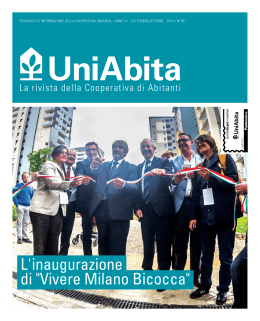 L`inaugurazione di "Vivere Milano Bicocca"