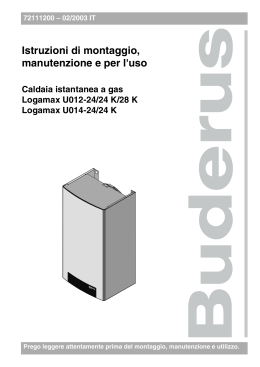 Istruzioni di montaggio, manutenzione e per l`uso