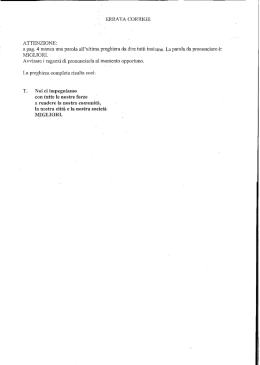 Soluzioni cruciverba-incontro cresimandi