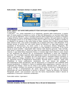 Leggi la rassegna del 11 giugno 2015