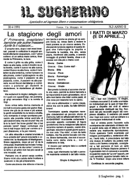 Il Sugherino - N.3 Anno II - 30/04/1991