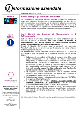 IA Novembre 2014 - Consulenti Associati