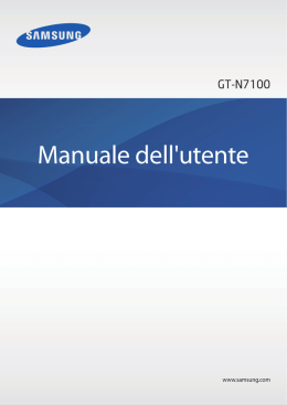 Manuale dell`utente