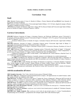 Curriculum Vitae - Campusnet Unito