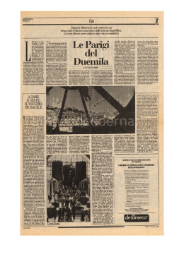 Le Parigi del Duemila, in - Archivio Antonio Cederna