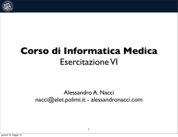 Presentazione - Alessandro Nacci