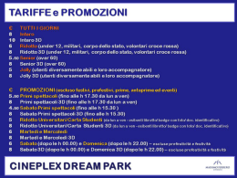 tariffe - Cineplex
