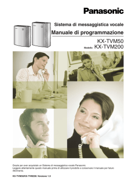 Manuale di programmazione KX