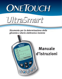 OneTouch&reg; UltraSmart&reg; Owners Book Switzerland Italy Italian