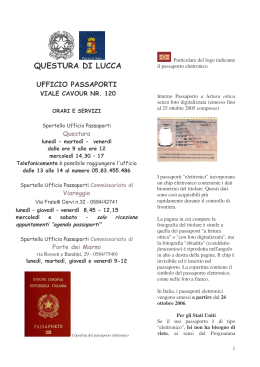 passaporto elettronico - Questure sul web