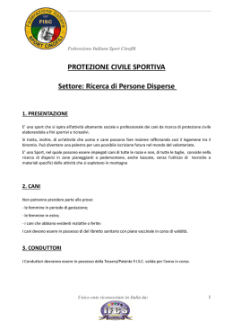 Regolamento Protezione Civile Sportiva 2014