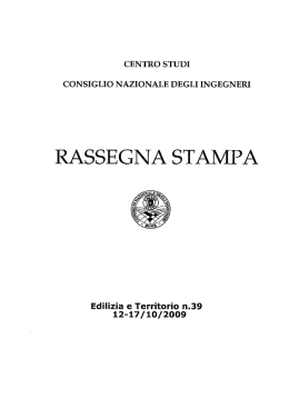 RASSEGNA STAMPA - Ordine Ingegneri di Forl&igrave;