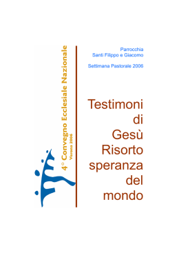 Scarica il Libretto in formato pdf - Parrocchia Santi Filippo e Giacomo