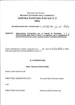 Delibera del 16 novembre 2009, n. 1082