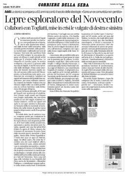 Lepre esploratore del Novecento