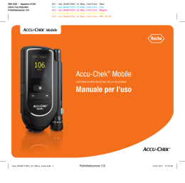 Accu‑Chek® Mobile Manuale per l`uso