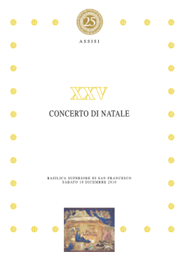 Libretto sala - San Francesco