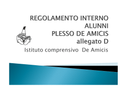 E. De Amicis - ISTITUTO COMPRENSIVO CASTRONNO