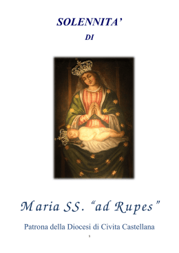 Solennit&agrave; di Maria SS. ad Rupes