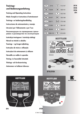 MANUALE UTENTE CYCLETTE ERGOMETRO EX 4 KETTLER