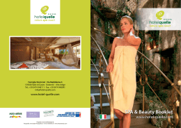SPA & Beauty Booklet