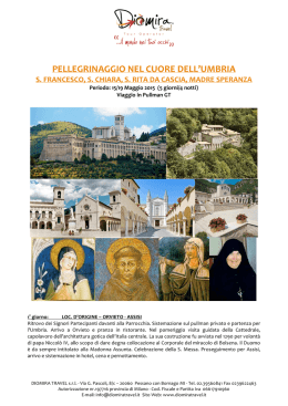 pellegrinaggio nel cuore dell`umbria