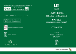 universit&agrave; della terza et&agrave; unitre