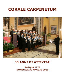 corale carpinetum - La parrocchia dei Ss. Gervasio e Protasio di
