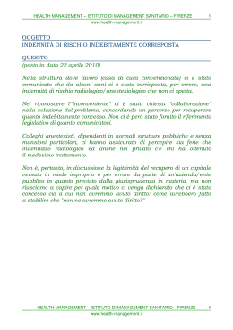 da alcuni anni ci è stata corrisposta, per errore, una indennità di