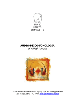 Ebook Audiopsicofonologia - Studio Medico Bernadette