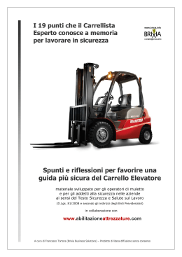 Riflessioni da Carrellisti - Brixia Business Solutions