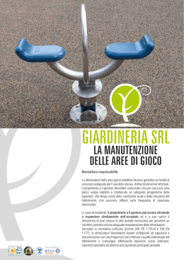 Manutenzione aree di gioco