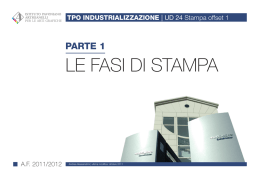 LE FASI DI STAMPA