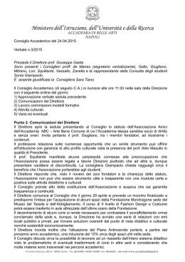 Verbale CA n3 - Accademia di Napoli