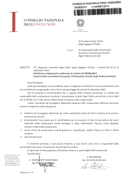 CONSIGLIO NAZIONALE - Ordine degli Ingegneri di Livorno