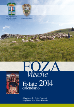 Foza calendario estate 2014