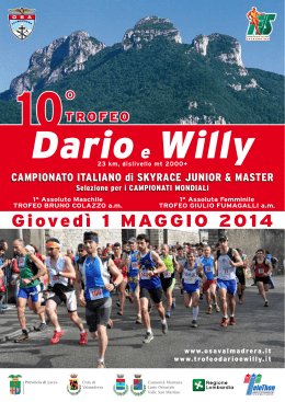 Volantino 2014 - 12° Trofeo Dario e Willy