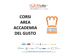 corsi area accademia del gusto