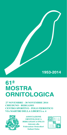 1953-2014 61ª mostra ornitologica