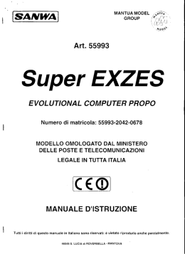 Manuale Sanwa Super Exses